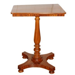 Rare English Satinwood Tilt-Top Table