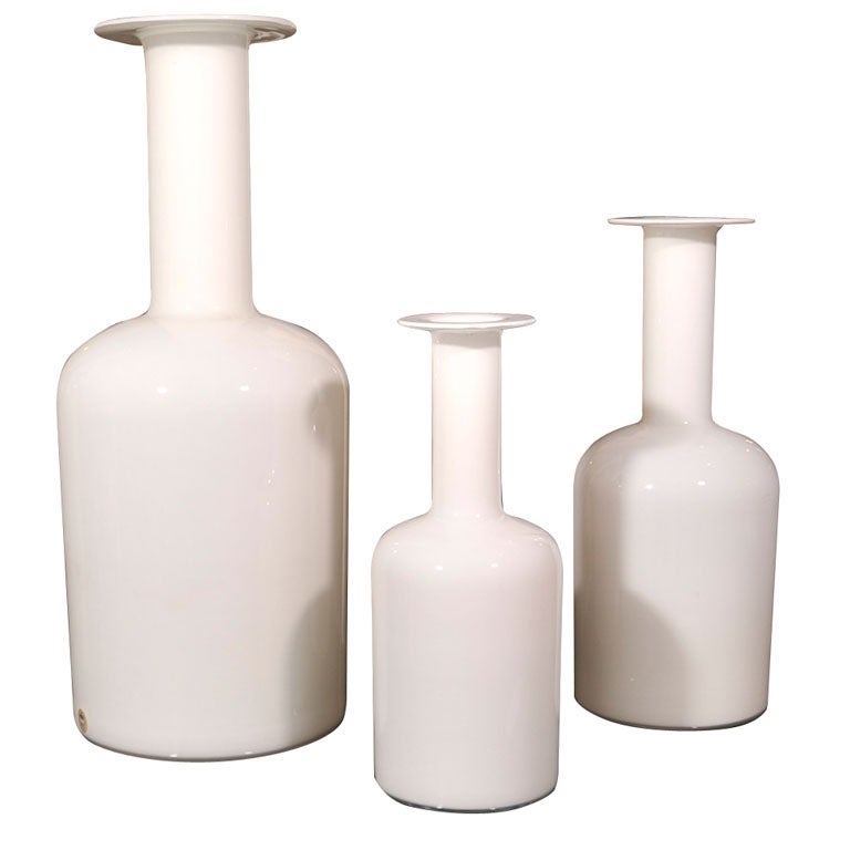 Set of Three Otto Brauer Vases