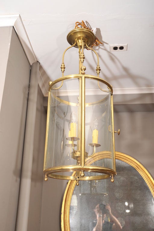 Georgian Brass Circular Lantern For Sale 1