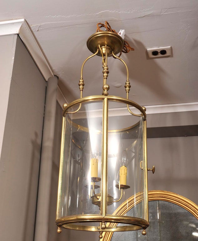 Georgian Brass Circular Lantern For Sale 4
