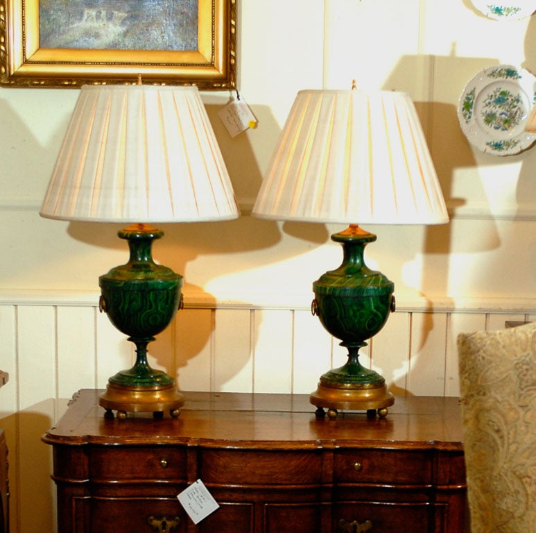 Pair French Lamps