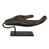 Wood Buddha Hand, Painted Wood Buddha Hand, Painted