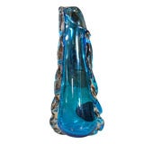 BLUE MURANO VASE