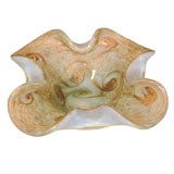 Vintage AVENTURINE STARRY NIGHT MURANO BOWL