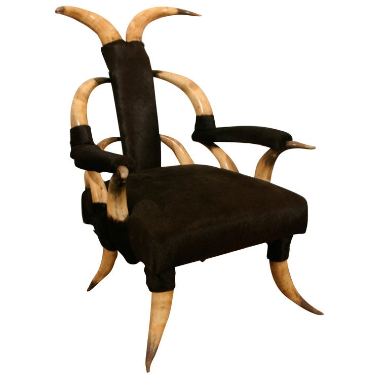 Horned Arm Chair