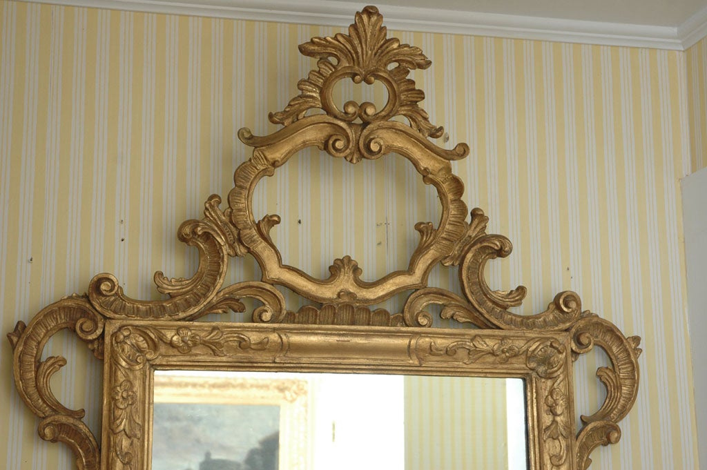 19th Century Italian Venetian Giltwood Mirror For Sale 1