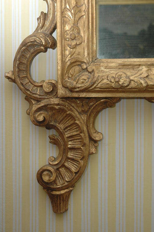 19th Century Italian Venetian Giltwood Mirror For Sale 4