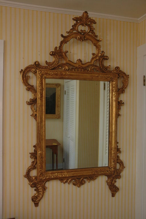 19th century Italian Venetian giltwood mirror.