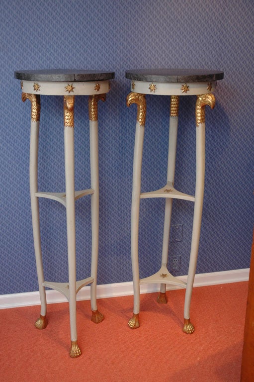 Pair of 19th century English Regency stands.