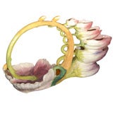 Italian Coupe Naturaliste Art Pottery Centerpiece