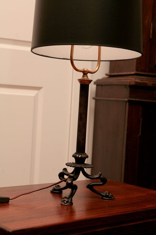 Brass French Table Lamp