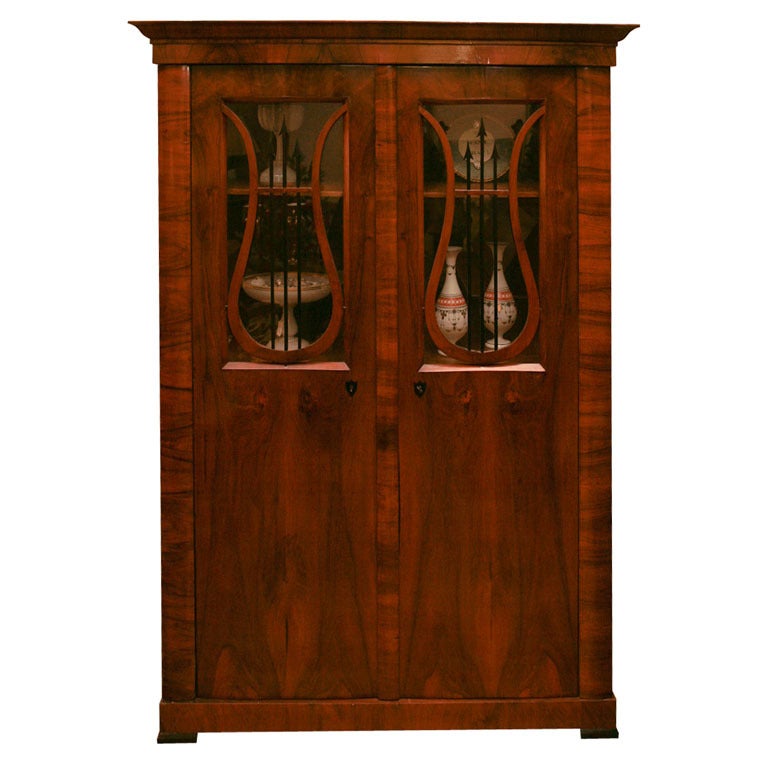 Austrian Biedermeier Bookcase For Sale