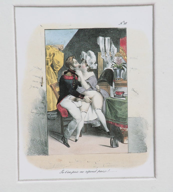 Groupe de sept gravures érotiques françaises 1