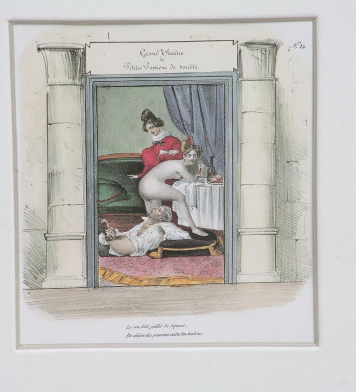 Groupe de sept gravures érotiques françaises 2