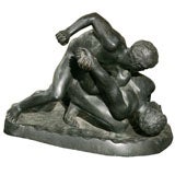 Italian Grand Tour Bronze of the Wrestlers