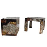 Paul Evans Copper Bronze & Pewter patchwork tables