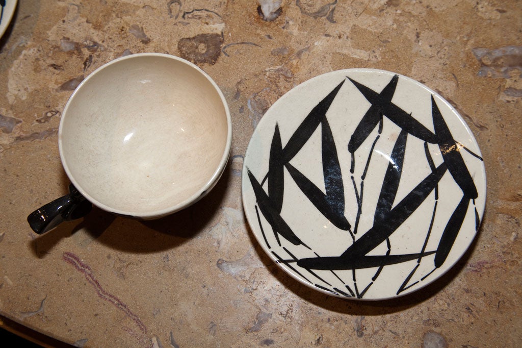 Raoul Lachenal: c. 1930 Art Deco Ceramic Tea Set 1