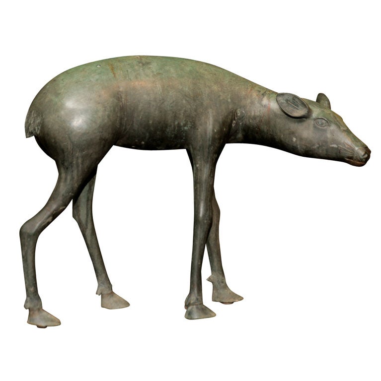 Japanese Bronze Nara Deer Stulpture