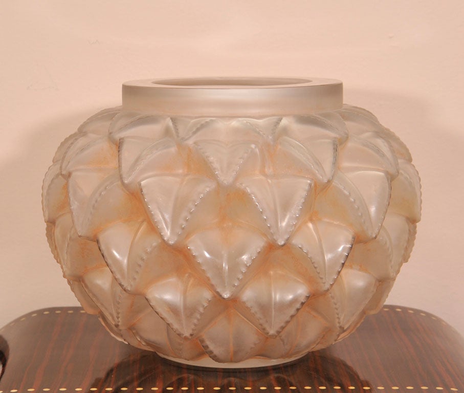Glass Large Art Deco Vase 