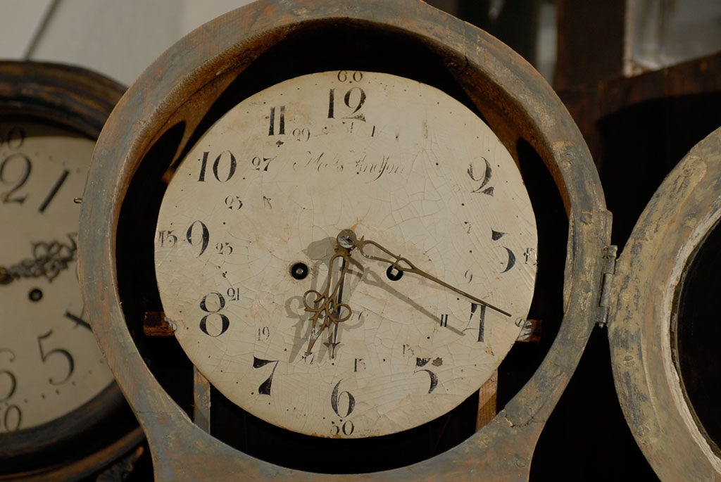 19th Century Swedish Grandfather Style Clock, Sometimes Known as a Mora Clock 2