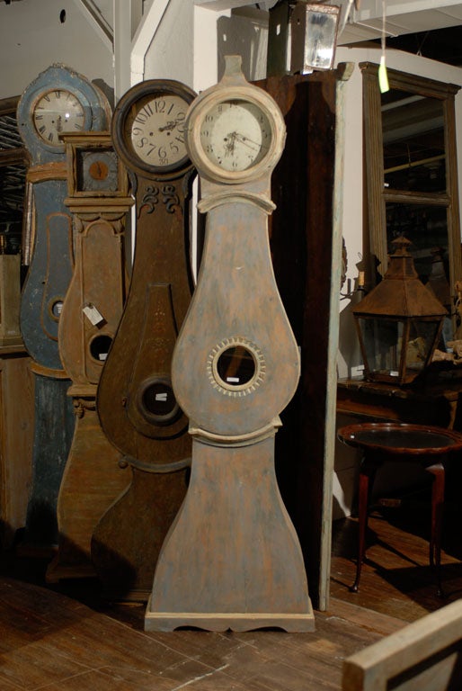 19th Century Swedish Grandfather Style Clock, Sometimes Known as a Mora Clock 3