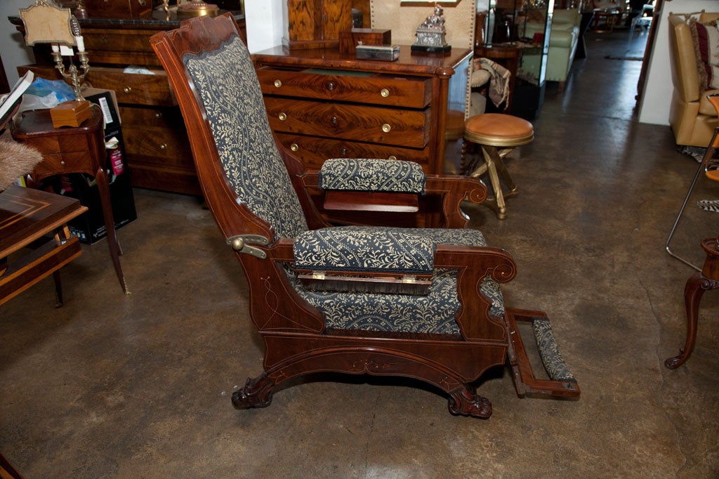 Danish Biedermeier Library Recliner