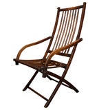 An English Folding Chair, Circa 1890