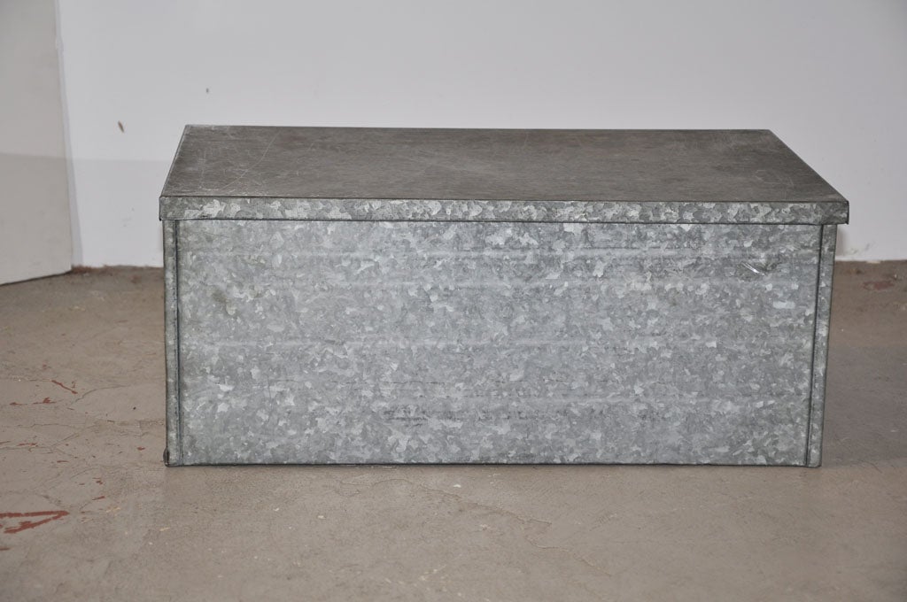 Silver Mini Galvanized Trash Can With Lid Mini Tabletop Wastebasket