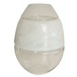 Massive Murano Glass "Egg" shaped Table Lamp, by Mazzega