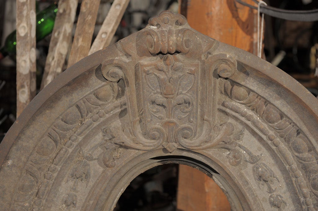 Cast Iron Window Frame  'Oeil de Boeuf ' 2