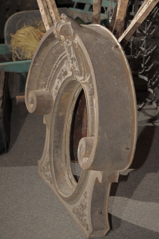 Cast Iron Window Frame  'Oeil de Boeuf ' 3