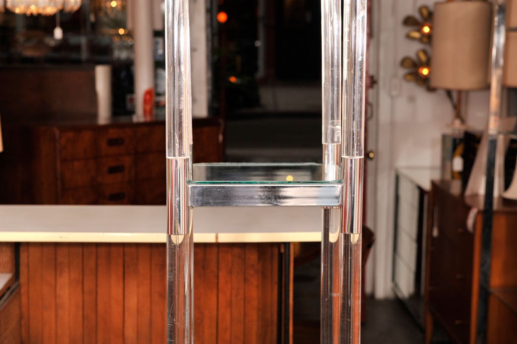 20th Century Lucite Tower Étagère in the Manner of Charles Hollis Jones For Sale