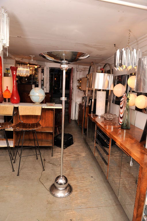 Art Deco Chrome Floor Lamp
