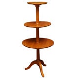 Early 19th Century Cherry Tiered Table Antique Early 19th Century Cherry Tiered Table