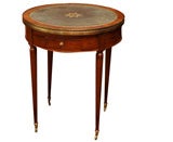 Louis XVI Period Mahogany Bouillotte Table with Two Tops