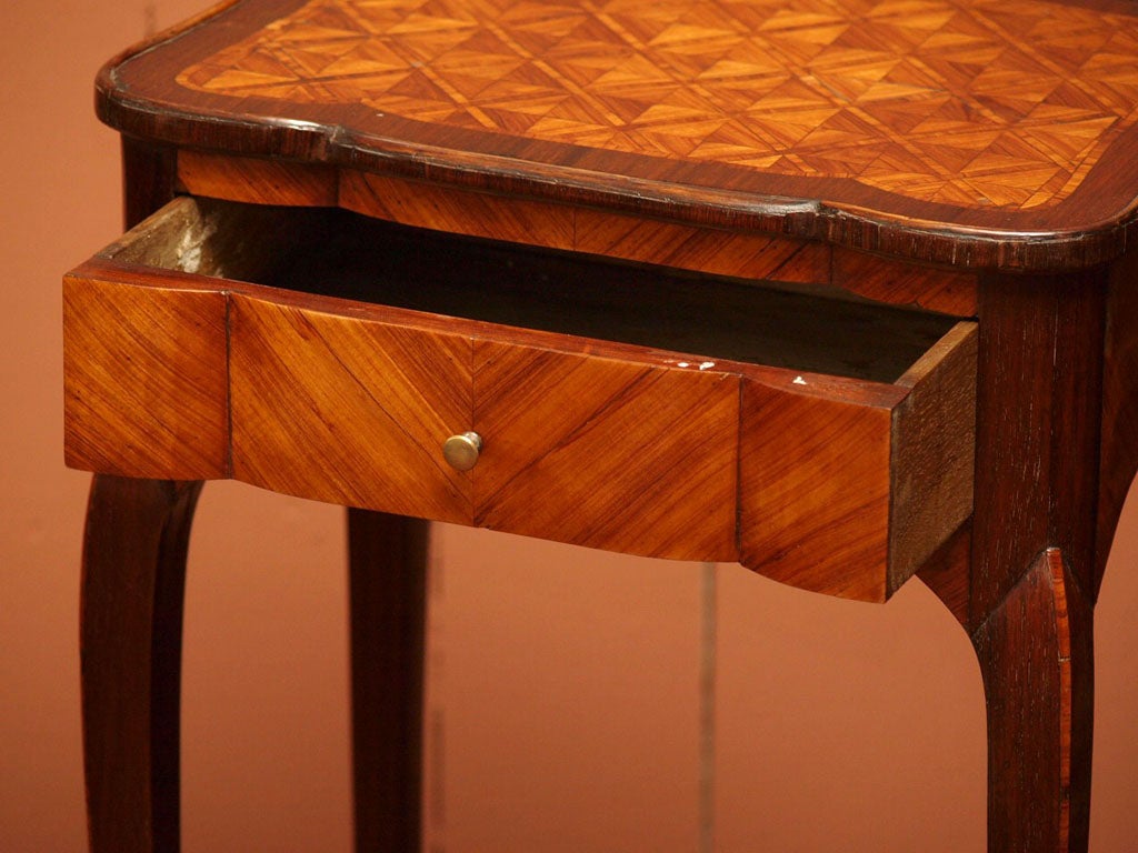 Wood Fine Early 19th Century Marquetry Table