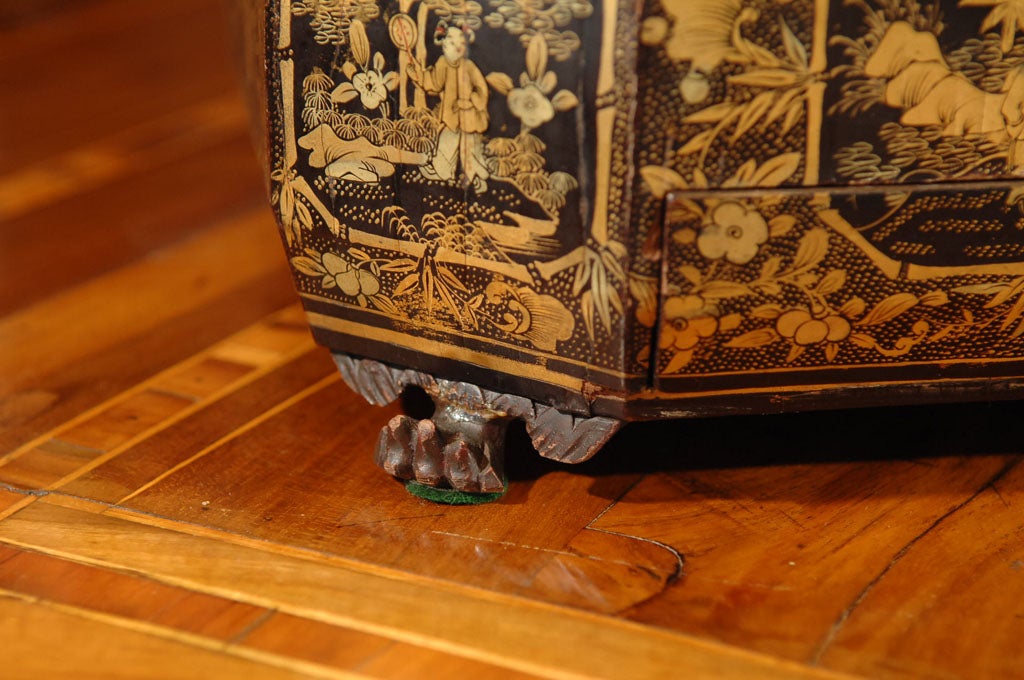 Chinoiserie Sewing Box with Nantucket Provenance 4