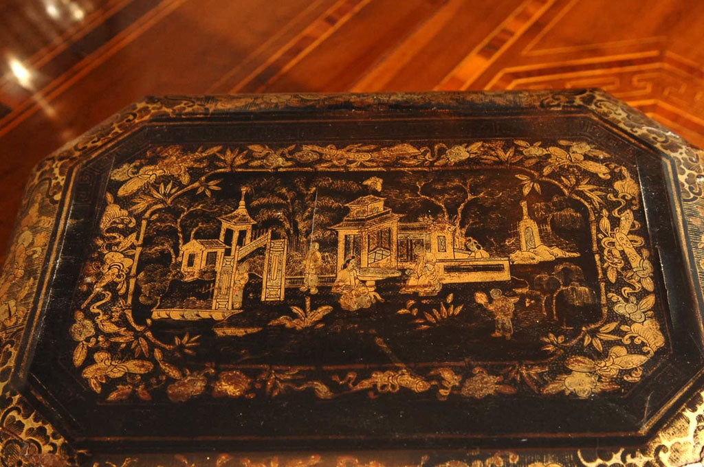 Chinoiserie Sewing Box with Nantucket Provenance 5
