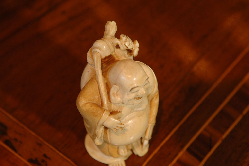 Ivory Laughing Buddha 4