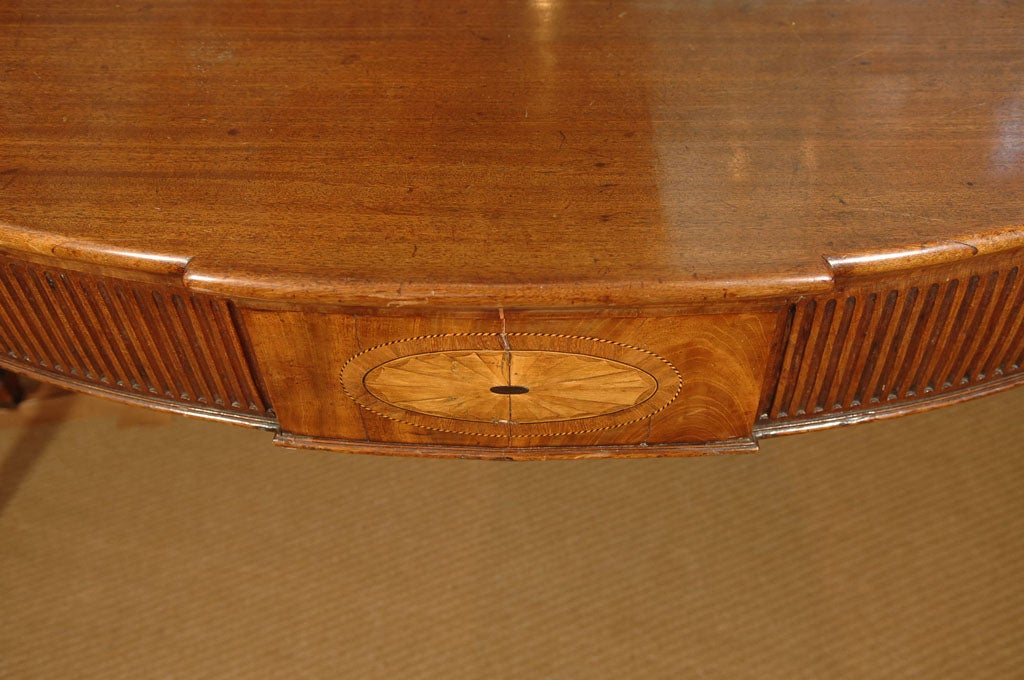 18th Century and Earlier George III Mahogany Serpentine Front Sideboard Table