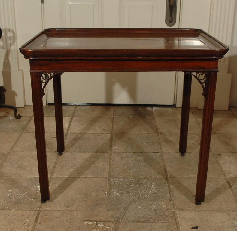 George III Period Mahogany Tea Table