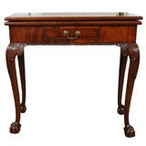 Mahogany Card Table with Drawer