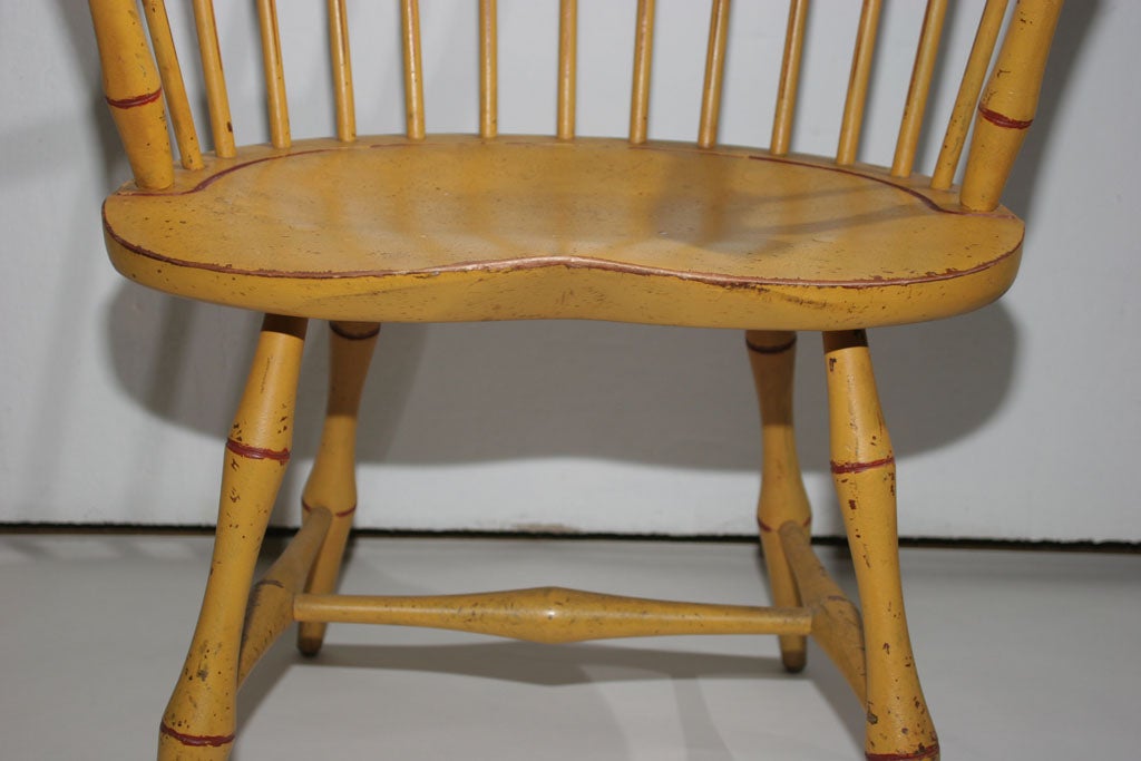 Pair of Painted Windsor Arm Chairs. 4