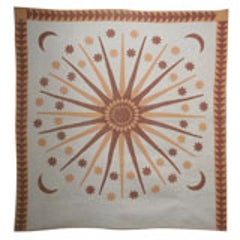 Antique Quilt: Sun, Moon and Stars. 9