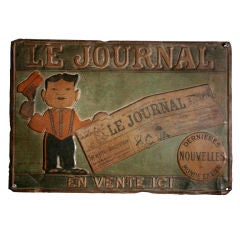 Tin Trade Sign: LE JOURNAL - EN VENTE ICI 7