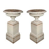 Wonderful Pair of English Country House Regency Garden Urns