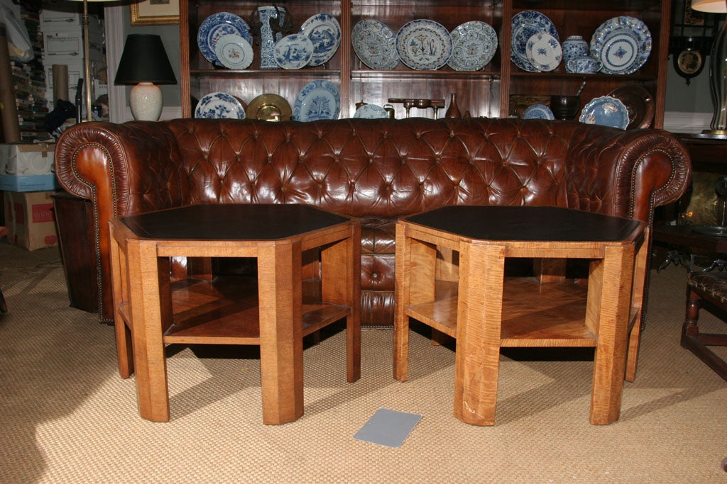 Pair of Octagonal Tables by Heal and Sons