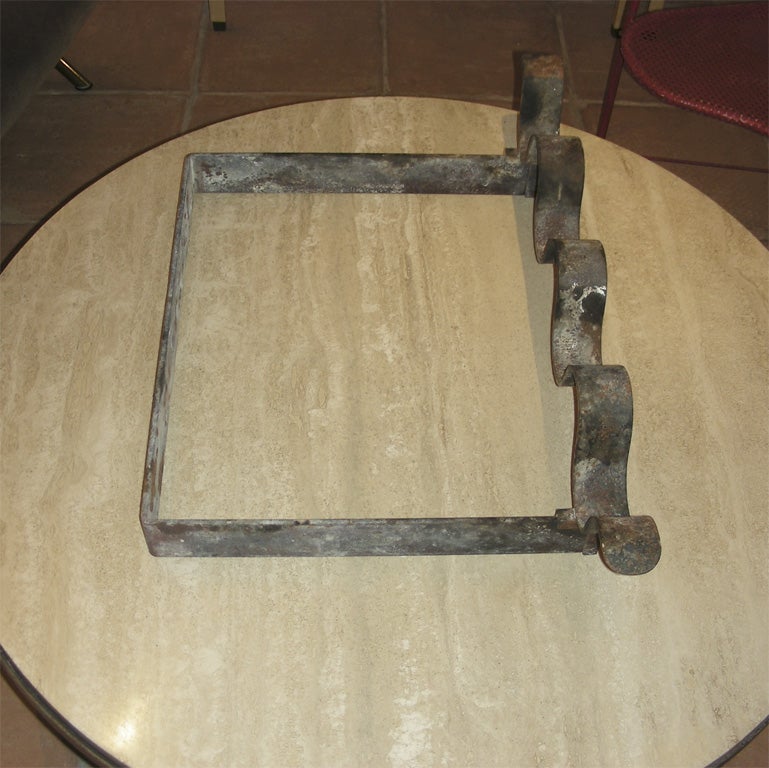 French 1950s Andiron by Jean Royère For Sale