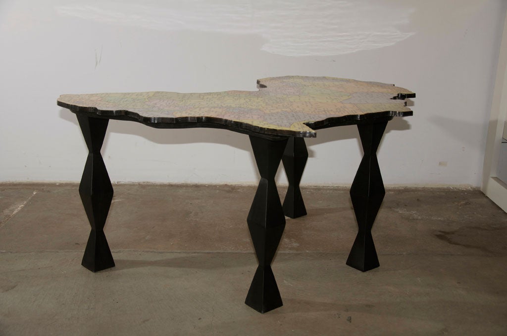 africa shaped table
