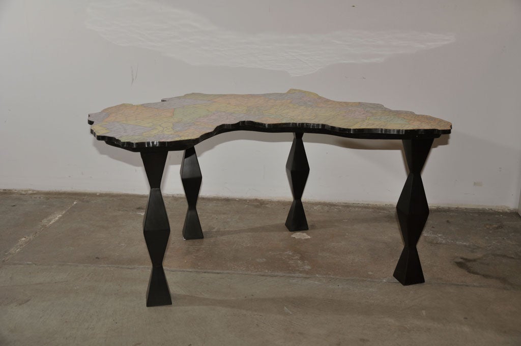 A Map of Africa Coffee Table by Doug Edge 1